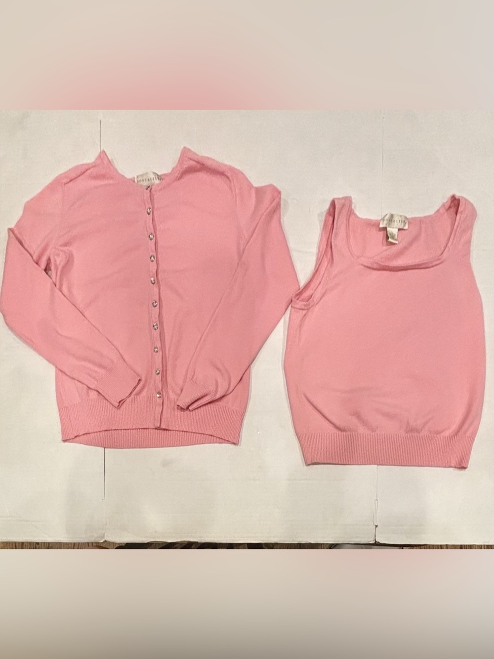 Doncaster Pink Cardigan & Shell Set Size Large